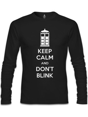 Erkek Siyah Doctor Who - Don't Blink Sweatshirt - SL-215