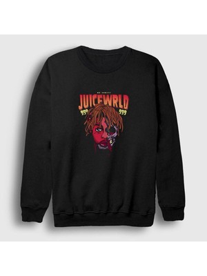 Unisex Siyah No Vanity Juice Wrld Sweatshirt 302738TT