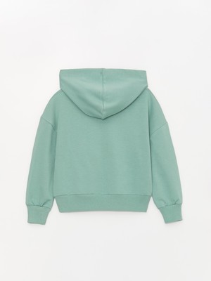 Kız Çocuk Ayıcık Cep Kapüşonlu SweatShirt