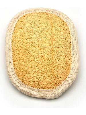 xdeonss Doğal Kabak Lifi Banyo Hamam Vücut Kesesi 11 x 16 cm Krem Renkli Sert Yapı