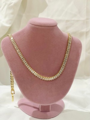 Stainless Steel Baget Su Yolu Çelik Kolye