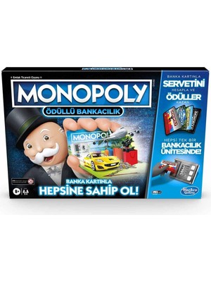 Monopoly Ödüllü Bankacılık Aile Oyunu 8 Yaş Üstü Eğlenceli Çok Oyunculu Strateji Oyunu