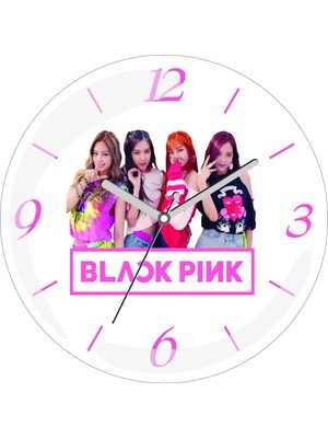 Art Hediye Blackpink Black Pink En Çok Satılan Çap 30CM Sessiz Akar Bombeli Gerçek Cam Duvar Saati