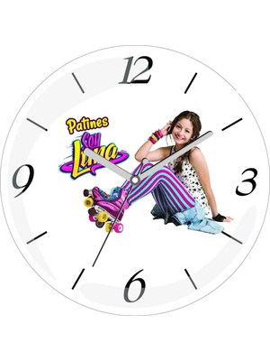Art Hediye En Çok Satılan Patınes De Soy Luna Çap 30CM Sessiz Akar Bombeli Gerçek Cam Duvar Saati