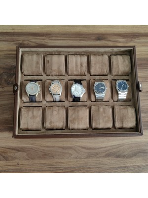 Onywatch El Yapımı Dana Derisi Saat Kutusu Saat Koleksiyon Kutusu