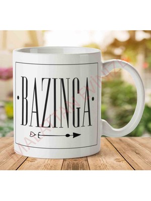 Art Hediye Bazinga Chic Iki Tarafı Baskılı Kupa Bardak