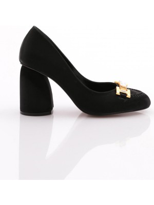 DGN 6030 Kadin Teş Detayli Topuklu Ayakkabi