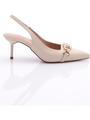 DGN 2089 Kadin Arkasi Açik Topuklu Ayakkabi