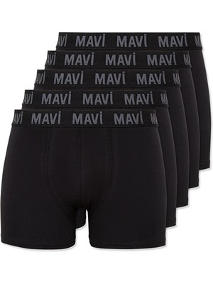 Mavi Erkek 5li Siyah Basix Boxer Seti 0911238-900