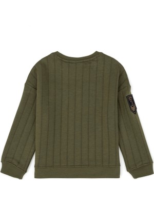 U.S. Polo Assn.  Erkek Çocuk Haki Sweatshırt Kureskıds