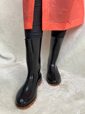 Çiğdem Kundura Arısan Siyah Unisex Reçber Lastik Çizme  - Siyah - 39 - ST01615-SİYAH-39