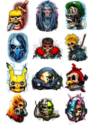 Bsb Monster Sticker Telefon Laptop Notebook Tablet Defter Matara Stiker Etiket St535