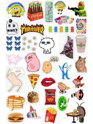 Bsb Popüler Sticker Telefon Laptop Notebook Tablet Defter Matara Stiker Etiket St559