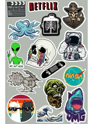 Bsb Popüler Sticker Telefon Laptop Notebook Tablet Defter Matara Stiker Etiket St568