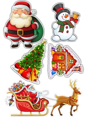 Bsb Noel Yılbaşı Sticker Telefon Laptop Notebook Tablet Defter Matara Stiker Etiket St577