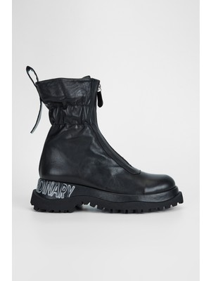 Valmenti Kadın Siyah Hakiki Deri Casual Bot 33 7800 Bn Bot SK23/24