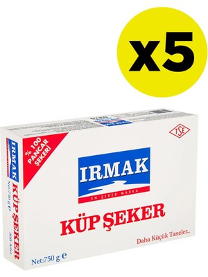Irmak Küp Şeker 750 gr x 5 Adet