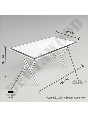 Deryawood Masif Ahşap Anteres Çalışma Masası 70*100*76 cm