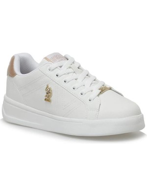 U.S. Polo Assn. Kadın Exxy Spor Ayakkabı Microfiber Malzeme Düz Tabanlı Rahat Sneaker