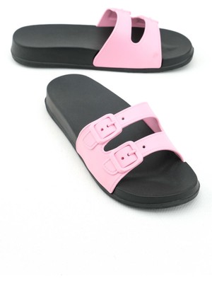 Gezer Yazlık Kadın Çift Toka Islak Zemine Uygun Terlik