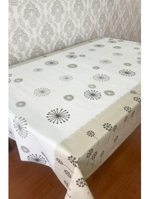 Pimula Home Modern Polyester Tabanlı Su Geçirmez Simli Pvc Masa Örtüsü Muşambası _1033-C