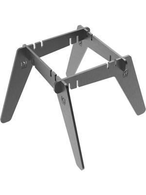 Arvallı Sac Ayağı Portatif Ateş Demiri Kamp ve Piknikciler İçin Portatif