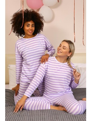 Akbeniz Kadın Uzun Kol Penye Pijama Takım 4175