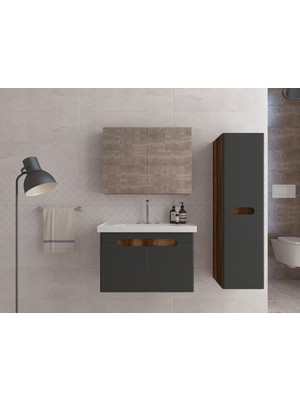 Era Aizanoi 80 cm Banyo Dolabı