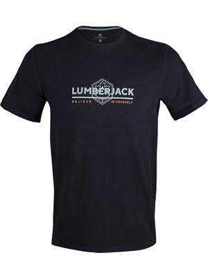 Lumberjack 3W ml Madrid B 11TY608 3pr Erkek Günlük Tişört 101450512 Siyah