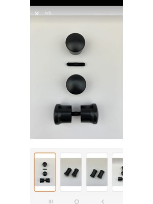 Banaks Duşakabin Duşakabin Siyah Topuz Kulp