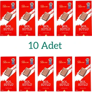 Bol Sütlü Çikolata 100 gr 10 Lu Paket