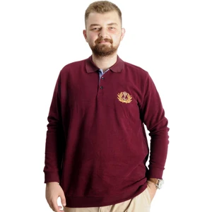 Büyük Beden  Sweat  Selanik Crown Of A King 23444 Bordo