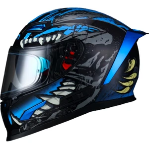 817 Blue Beast Full Face Motosiklet Kaskı