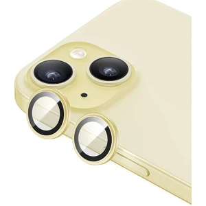iPhone 15 ​uyumlu Benks King Kong Corning Kamera Lens Koruyucu Sarı
