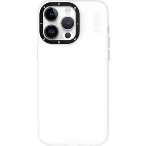 iPhone 15 Pro Max Uyumlu Kılıf Buzlu Mat Tasarım Youngkit Hidden Sand Serisi Kapak Beyaz