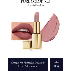 Estee Lauder Mat Bitişli Ruj - Pure Color Matte Lipstick - 3.5gr - Renk: 868 Influential