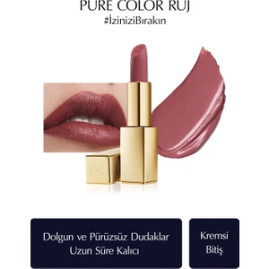 Estee Lauder Kremsi Ruj - Pure Color Creme Lipstick Kremsi, Saten Bitiş -  3.5gr - Renk: 440 Irresistible
