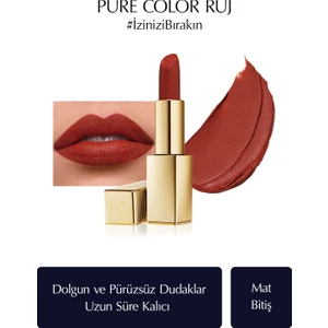 Estee Lauder Mat Bitişli Ruj - Pure Color Matte Lipstick - 3.5gr - Renk: 333 Persuasive