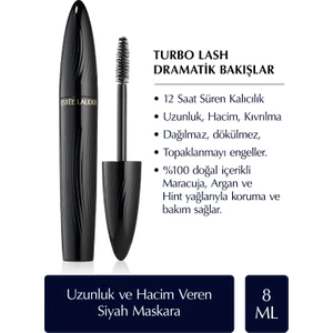 Estee Lauder Siyah Maskara - Turbo Lash Hacim ve Uzunluk Veren Maskara - 8ml