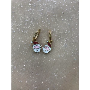 Stainless Steel Yılbaşı temalı Noel Baba Çelik Küpe