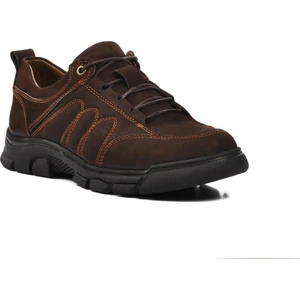 7370 Kahve Nubuk Hakiki Deri Erkek Günlük Ayakkabı