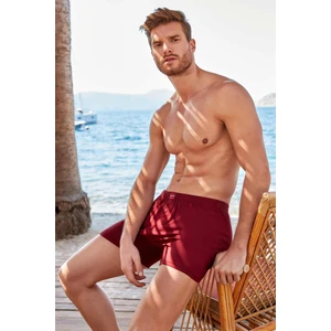 %100 Pamuklu Havlu Bel Düğmeli Karışık Erkek Boxer 6'lı Paket