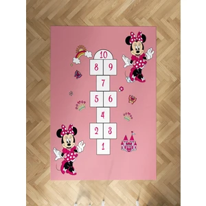 Mekta Home Bebek ve Çocuk Odası Seksekli Minnie Mouse Desenli Halı