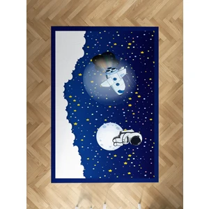 Mekta Home Bebek ve Çocuk Odası Astronot ve Spacex Desenli Halı