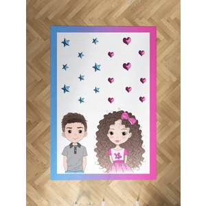 Mekta Home Bebek ve Çocuk Odası Kız ve Erkek Çocuk Desenli Halı