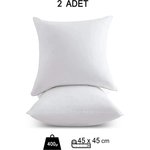 2 Adet Boncuk Silikon Kırlent İçi Yastık 400 Gr 45x45 Cm