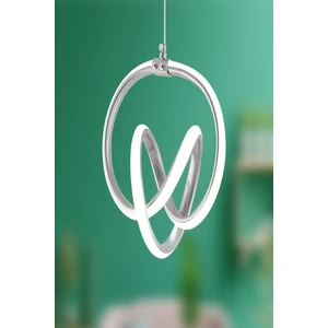 Venita Krom Modern Sarkıt LED Avize Beyaz Işık Salon Mutfak Oda Hol Ledli Avize