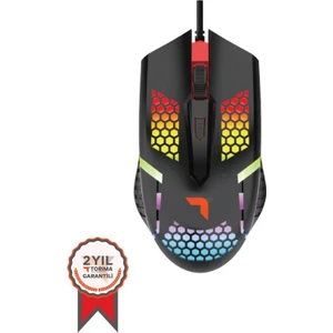 Tm-15 USB Rgb Aydınlatmalı Gaming Oyuncu Mouse Siyah