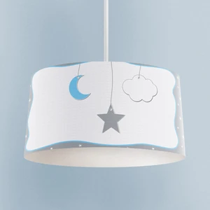 Mekta Home Bebek ve Çocuk Odası Yıldız ve Ay Desenli Çerçeveli Avize