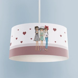 Mekta Home Bebek ve Çocuk Odası 3'lü Prenses Kız Zikzak Desenli Avize